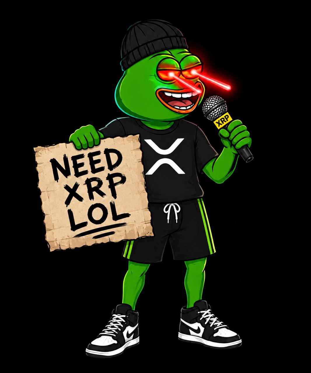 Jack with the NEED XRP LOL sign